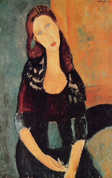 Modigliani - Portrait of Jeanne Hebuterne -6- by Modigliani